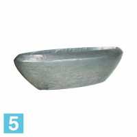 Напольное кашпо Fleur ami Loft Table Top Vase Aluminium 100-l, 30-w, 30-h, серебряное в #REGION_NAME_DECLINE_PP#