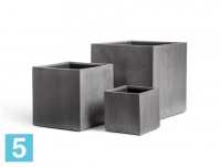 Кашпо TREEZ Effectory Beton Куб, тёмно-серый бетон 30-l, 30-w, 30-h (без вставки) в #REGION_NAME_DECLINE_PP#
