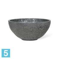 Напольное кашпо Fleur ami Crackle Bowl Aluminium 40-d, 18-h, серебряное в #REGION_NAME_DECLINE_PP#