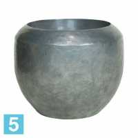 Напольное кашпо Fleur ami Loft Aluminium 50-d, 40-h, серебряное в #REGION_NAME_DECLINE_PP#
