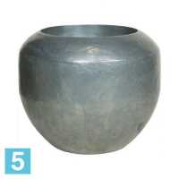 Большое кашпо Fleur ami Loft Aluminium 68-d, 55-h, серебряное в #REGION_NAME_DECLINE_PP#