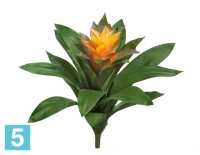 Искусственный цветок для декора Гусмания Сангвиния желтая TREEZ Collection в #REGION_NAME_DECLINE_PP#