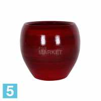 Красное керамическое кашпо Ter Steege Cresta 33 в #REGION_NAME_DECLINE_PP#