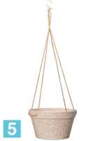 Кашпо подвесное Fibrics bamboo basket, песочное (per 6 pcs.) d-25 h-14 см в Москве